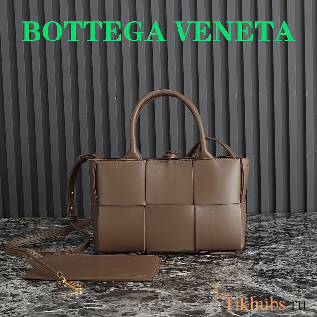 Bottega Veneta Mini Arco Brown Tote Bag 25x16x8cm - 1