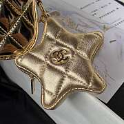 Chanel Mini Flap Bag & Star Coin Purse Mirror Gold 20x15x6.5cm - 3