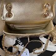 Chanel Mini Flap Bag & Star Coin Purse Mirror Gold 20x15x6.5cm - 2