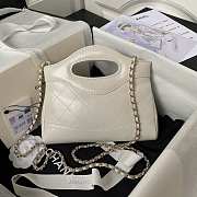 Chanel Nano 31 White Bag 20.5x17.5cm - 3