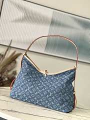 Louis Vuitton LV CarryAll Denim Blue Bag 39x30x15cm - 6