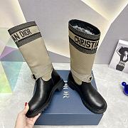 Dior D-major Boot Taupe Black Technical - 5