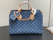 Louis Vuitton LV Onthego MM Denim Blue 35x27x14cm - 1