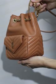 YSL Chain Bag Tan 19x13x13cm - 4