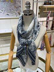 Dior Blue Scarf 140x140cm - 5