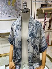 Dior Blue Scarf 140x140cm - 3