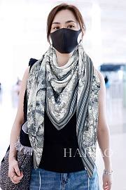 Dior Blue Scarf 140x140cm - 2