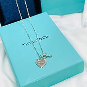 Tiffany & Co Love Heart Tag key Necklace - 4