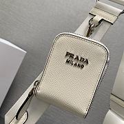 Prada Saffiano Leather Mini Envelope Bag White 20x12x4cm - 6