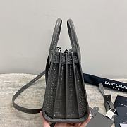 YSL Sac De Jour Grey Crocodile Bag 26x20.5x12.5cm - 6