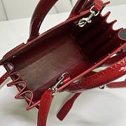 YSL Sac De Jour Red Crocodile Bag 22cm - 2