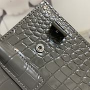 YSL Sac De Jour Grey Crocodile Bag 22cm - 2