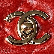 Chanel Trendy Top Handle Red Gold Bag 25cm - 2