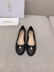 Dior Ballet Flat Black Quilted Cannage Calfskin - 5