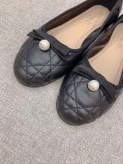 Dior Ballet Flat Black Quilted Cannage Calfskin - 3