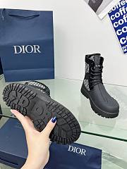 Dior Lace Up Garden Jacquard Boot - 5