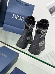 Dior Lace Up Garden Jacquard Boot - 2