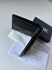 Dior Wallet Black Gravity Leather 11.5 x 9.5 cm - 2