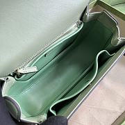 Gucci Blondie Small Top Handle Bag Green 23x15x11cm - 6