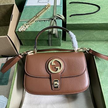 Gucci Blondie Small Top Handle Bag Brown 23x15x11cm