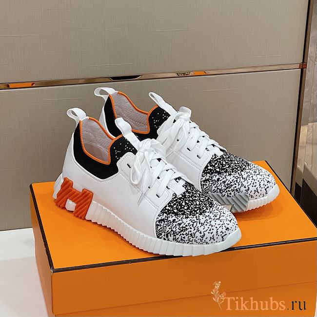 Hermes Depart Sneaker White Black - 1