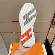 Hermes Depart Sneaker White Orange - 2