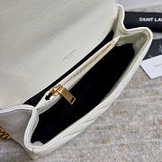 YSL Small College Bag White Gold 24x17x6.5cm - 3