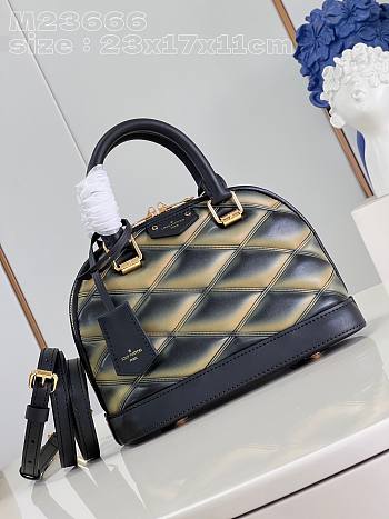 Louis Vuitton LV Alma Navy Black BB 23.5 x 17.5 x 11.5 cm