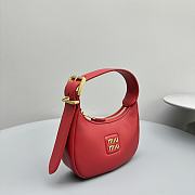 Miumiu Hobo Bag Red 17x15.5x5.5cm - 3