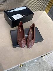 Chanel Ballerina Flat Red Wine - 5