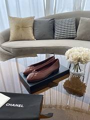 Chanel Ballerina Flat Red Wine - 3