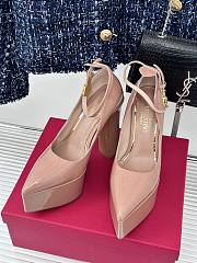 Valentino Garavani Tan-Go Platform Pointed Toe Pump Pink 15cm - 2