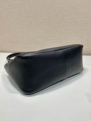 Prada Medium Leather Handbag Black 28x16x10cm - 2