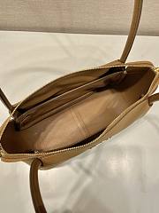 Prada Medium Leather Handbag Tan 28x16x10cm - 5