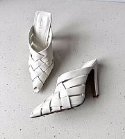 Bottega Veneta Alfie Mule White 10cm - 2