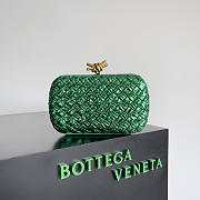 Bottega Veneta Knot Minaudiere Green 20x12x5.5cm - 1