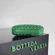 Bottega Veneta Knot Minaudiere Green 20x12x5.5cm - 4