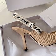 Dior J’adior Slingback Pump Beige Fabric 9.5cm - 2