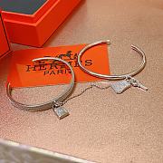 Hermes Kelly White Gold Bracelet - 4