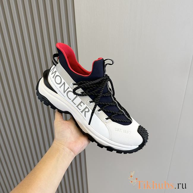 Moncler Trail - Grip Lite2 White Navy Sneaker - 1