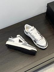 Prada Downtown Sneaker White Silver - 5