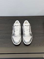 Prada Downtown Sneaker White Silver - 3