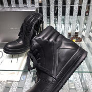 Rick Owens Men's Black Bumper Geobasket Sneakers - 5