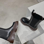 Bottega Veneta Tire Chelsea Boot Black Brown - 5