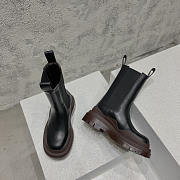 Bottega Veneta Tire Chelsea Boot Black Brown - 3