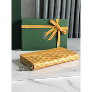 Goyard Goyardine Matignon Zip Around GM Wallet Yellow 20x11x2.3cm - 3