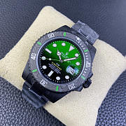 Rolex Submariner DIW 40mm 904L DLC/DLC Grn/Blk Dial VSF VS3135 - 2