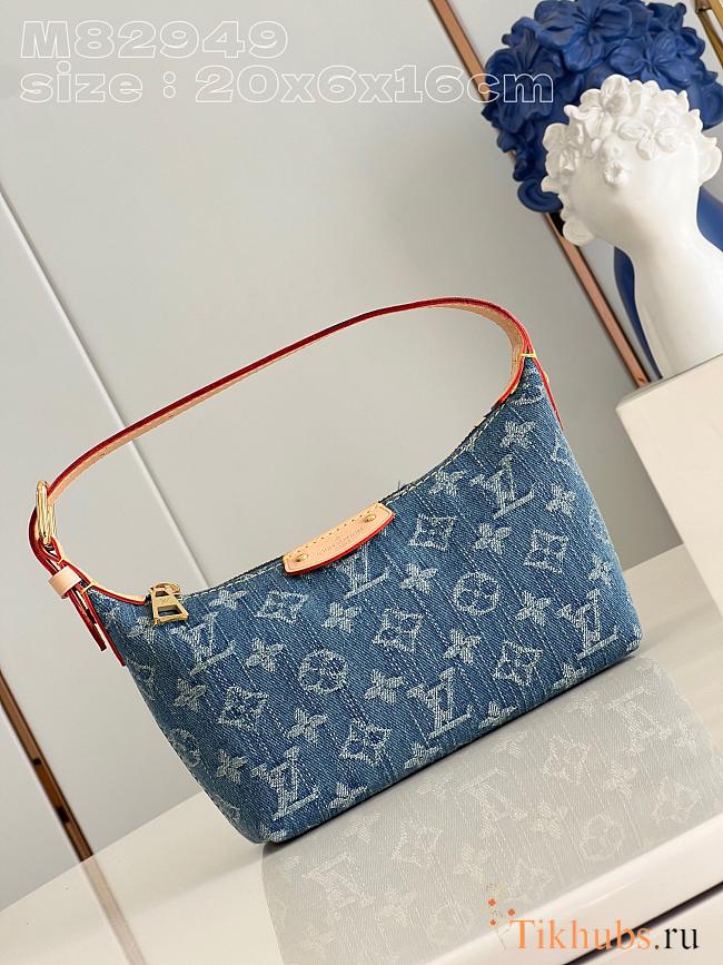 Louis Vuitton LV Hills Pochette Denim 20.5x6x16cm - 1