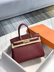 Hermes Birkin Wine Red Togo Gold Hardware  - 1