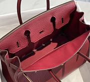 Hermes Birkin Wine Red Togo Gold Hardware  - 3